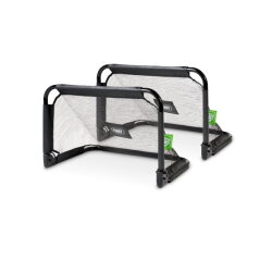 EXIT Pico fotbollsmål av stål 90x60cm (set om 2) - svart